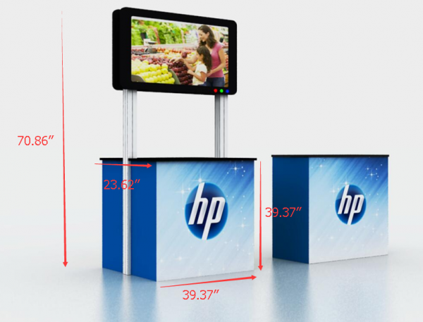 Dual Monitor Demo Station (OMAC-639)